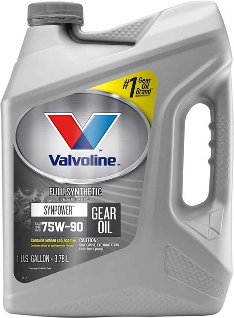 valvoline 75w-90 synthetic gear oil